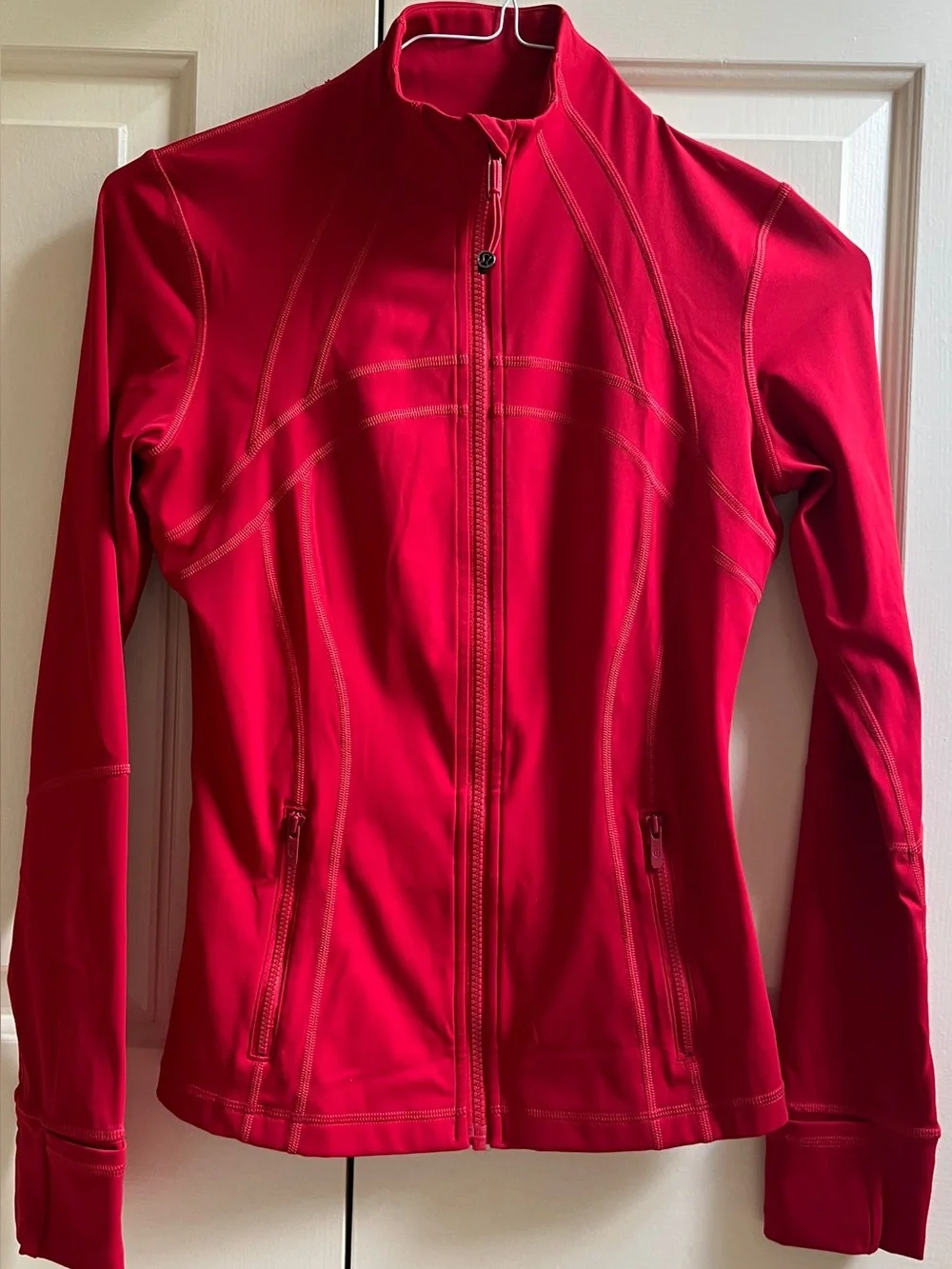 LN!🍒LULULEMON sz 6 DEFINE Jacket TRUE RED Full-Length *NULU ~ HTF COLOR!